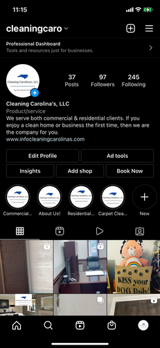  for Cleaning Carolina’s LLC in Greensboro, NC