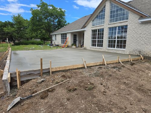 Concrete for Evant Backhoe & Construction in Evant, TX