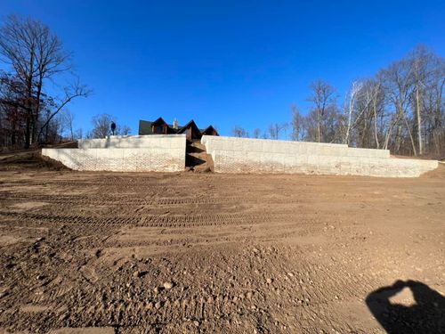 Retaining Wall Construction for Johnsons Custom Creations in Milaca, MN