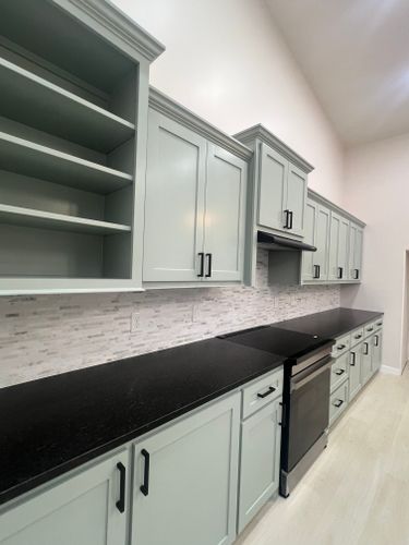 Kitchen and Cabinet Refinishing for Color Splash Painting in Tulsa, OK