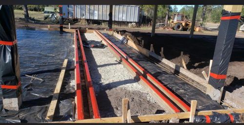 Foundation Laying for Sloan's Concrete in Hilliard, FL