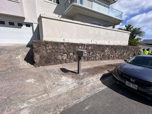 Retaining Wall Construction for Maka’s Akamai Masonry LLC in Kaneohe, HI