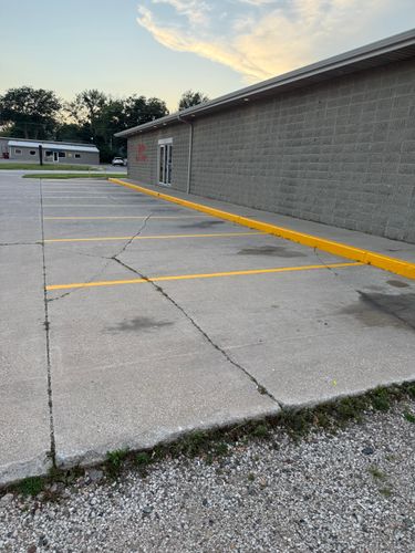 Line Striping for Midwest Line Striping LLC in Spirit Lake, IA