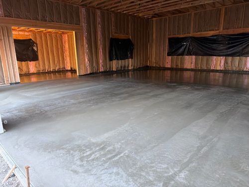 Concrete Slab Construction for TJR Concrete and Construction in Bend, OR
