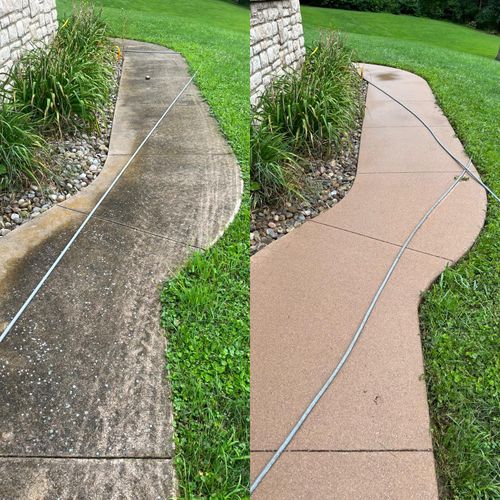 Driveway and Sidewalk Cleaning for A.W. Pressure Washing in Warsaw, OH