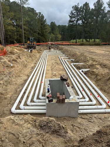 Septic Sytem Installation for Coursey Construction in Metter, GA