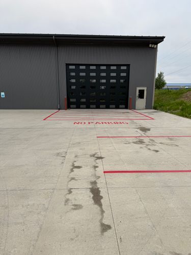 Line Striping for Midwest Line Striping LLC in Spirit Lake, IA