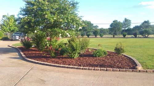 Mulch Installation for Superior Lawn and Tree LLC in Clifton, TX