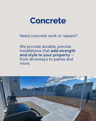 Concrete for Raad's Painting & Home Remodeling in Greenville, SC