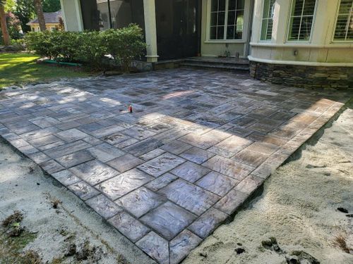 Natural Stone Hardscape for Walker’s Construction & Hardscape in Bluffton, SC