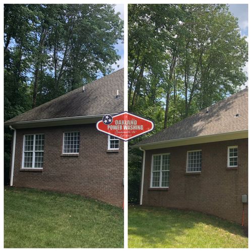 House and Roof Softwash for Oakland Power Washing in Clarksville, TN