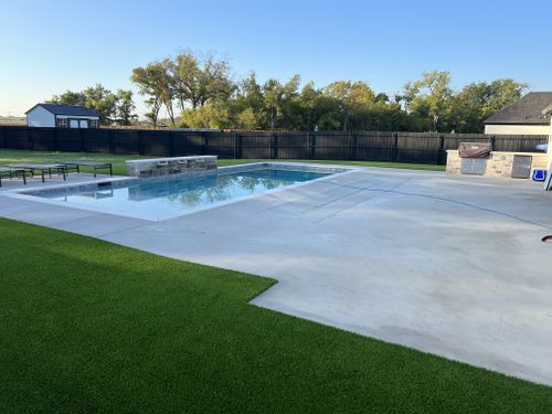 Pool Deck Paving for Black Diamond Custom Pools LLC in Azle, TX