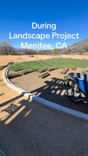 Concrete Edging for Aidan Jade Landscaping in Riverside County, CA