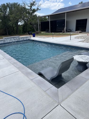Pool Deck Paving for Black Diamond Custom Pools LLC in Azle, TX