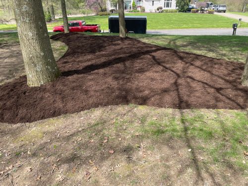 Mulch Installation for Youngstown Landscape and Design in Canfield, OH