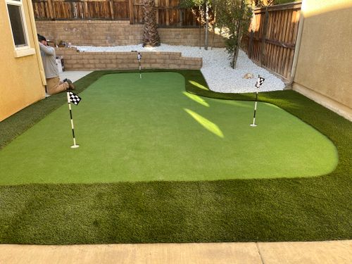 Artificial Turf Installation for Aidan Jade Landscaping in Riverside County, CA