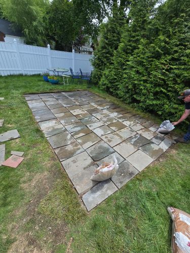 Patio Design & Construction for G&M Property Service in Attleboro, MA