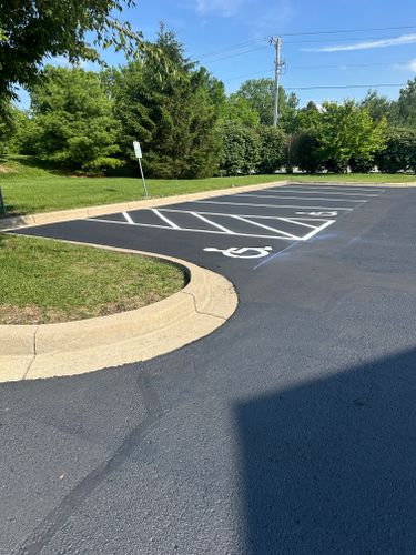 Parking Lot Striping for Ronnies Line Striping in Kenton, OH