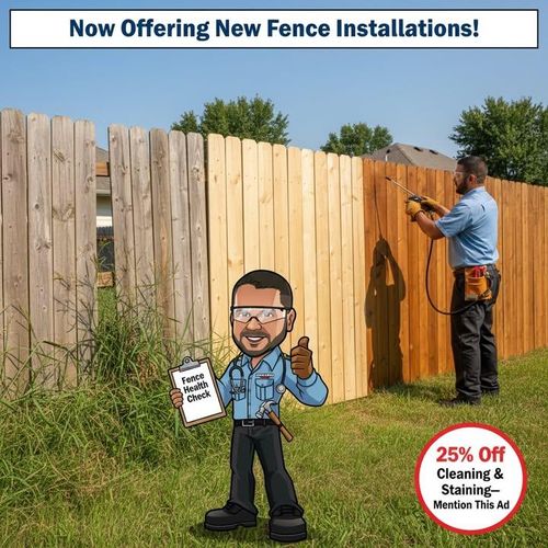 Fence Cleaning and Staining for Fence Medic in Arlington Heights, IL