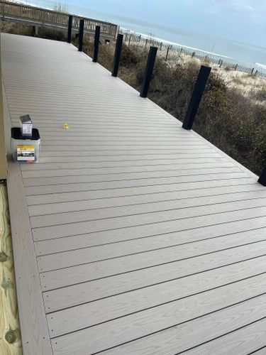 Deck & Patio Installation for Salt Side Construction in The Outer Banks, NC