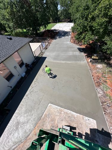 Concrete slabs/flatwork for BCS Construction in Saginaw, TX