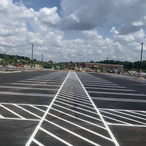 Parking Lot Striping for Straight Line Striping in Little Rock, AR