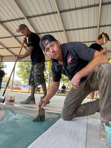 Full Depth Custom Carved Concrete for Whitfield Concrete Construction in Solsberry, IN