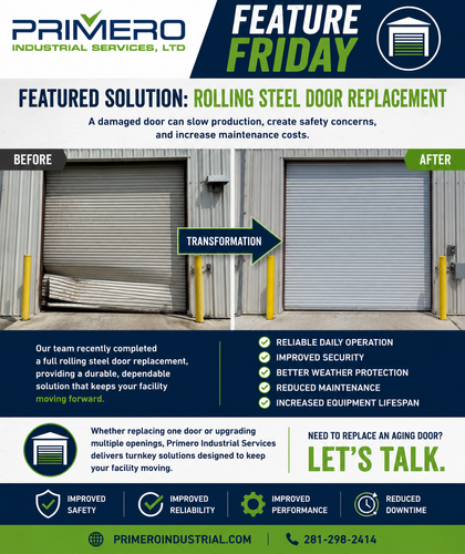 Door Services for Primero Industrial Services, LTD in Webster, TX