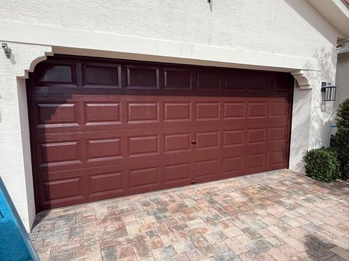 Garage Door Spraying & Re-painting for Zero Pressure Roof Cleaning INC in West Palm Beach, FL