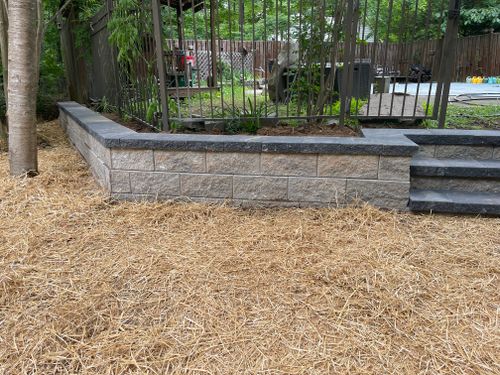 Retaining Wall Construction for ALPHA LANDSCAPES in Culpeper, VA
