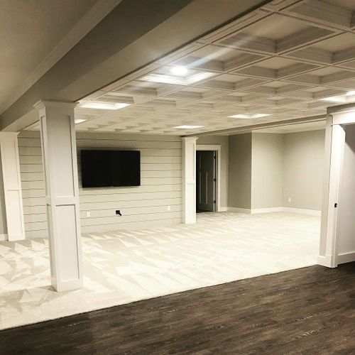 Finished Basements for Cory Boes Construction and Masonry, LLC in Upper Sandusky, OH