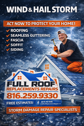  for Full Roof Replacement Repairs and Seamless Guttering in Saint Joseph, MO