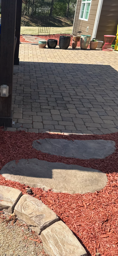 Custom Stepping Stones and Walkways (Add on) for Streamline Borders in Indian trail, NC
