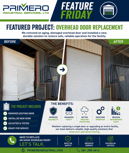 Door Services for Primero Industrial Services, LTD in Webster, TX