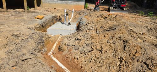 Septic Installation for C.A. Sherry Land Improvement, LLC. in Louisa, VA