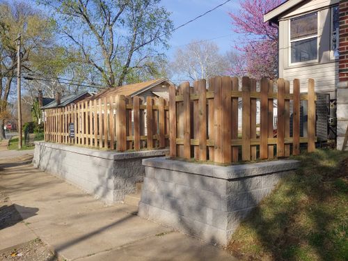 Fence Installation for VQ Land & Stone in St. Louis, MO