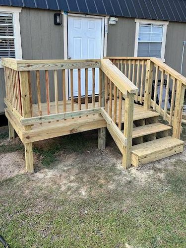 Deck Construction for LEE’S Handyman Services and More in Sanford, NC