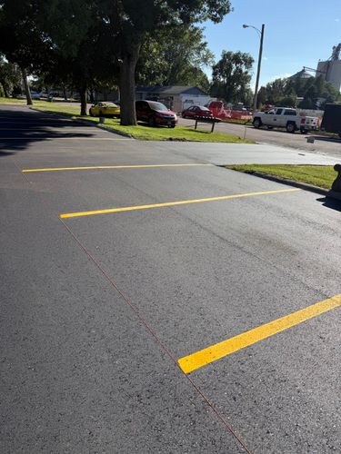 Line Striping for Midwest Line Striping LLC in Spirit Lake, IA