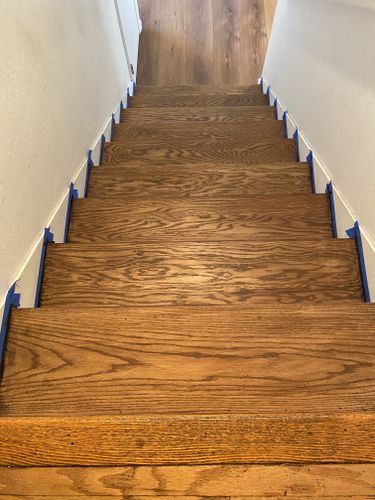 Stair Installation for Unique Hardwood Floors in Concord, CA