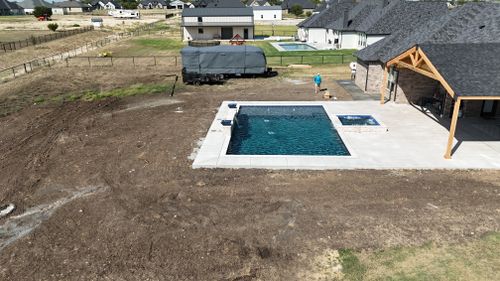 Custom Pool Design for Black Diamond Custom Pools LLC in Azle, TX