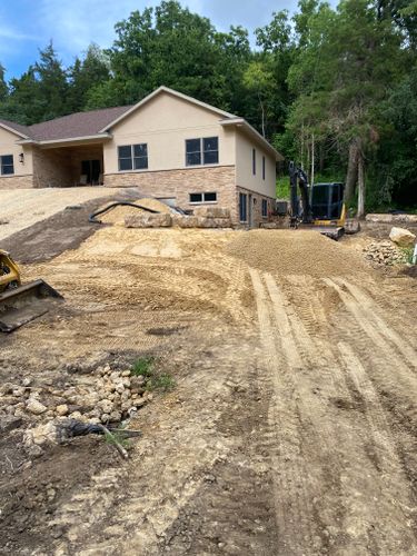 Driveway Install for TDC Excavating in Dubuque, IA