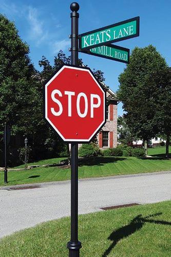 Sign Installation for Straight Line Striping in Little Rock, AR
