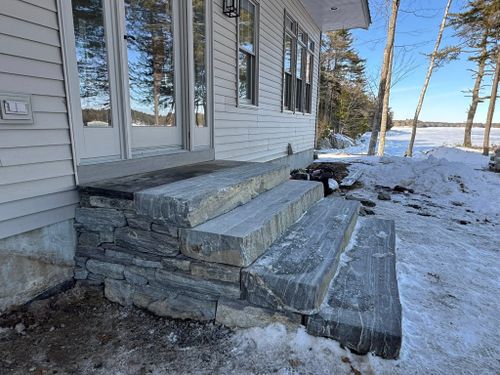 Stone Masonry for Natural Roots Inc in Georgetown, ME