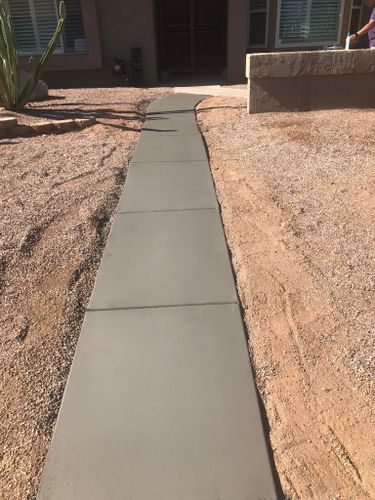 Sidewalk Installation for Gaitan Custom Concrete LLC in Chandler, AZ