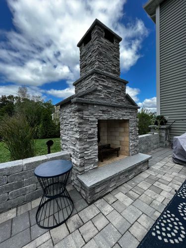 Hardscaping for E. Gordon Construction in Dighton, MA