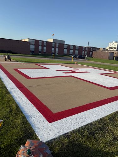 Line Striping for Midwest Line Striping LLC in Spirit Lake, IA