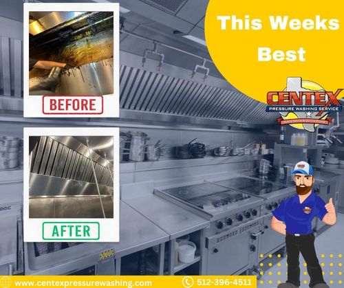 Commercial Kitchen Hood & Exhaust Vent Cleaning for Centex Pressure Washing Service in San Marcos, TX