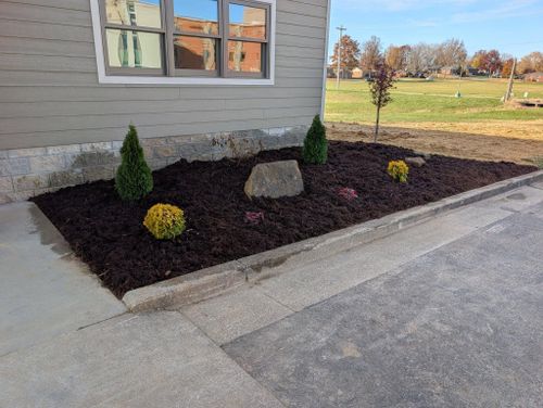 Landscaping Installation for J&S Mowing & More in Huntingburg, IN