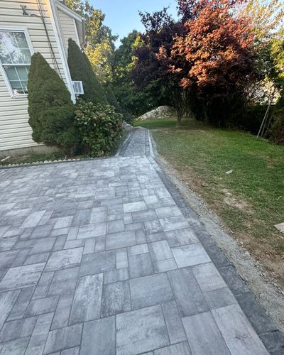 Landscape Installation for Santos Masonry in Fall River, MA