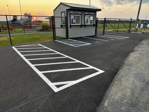 Parking Lot Striping for Ronnies Line Striping in Kenton, OH